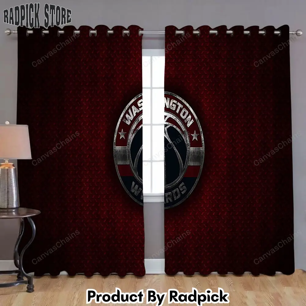 Radpick washington wizards american basketball club window curtains metal nba curtains living room curtains for window rp85267